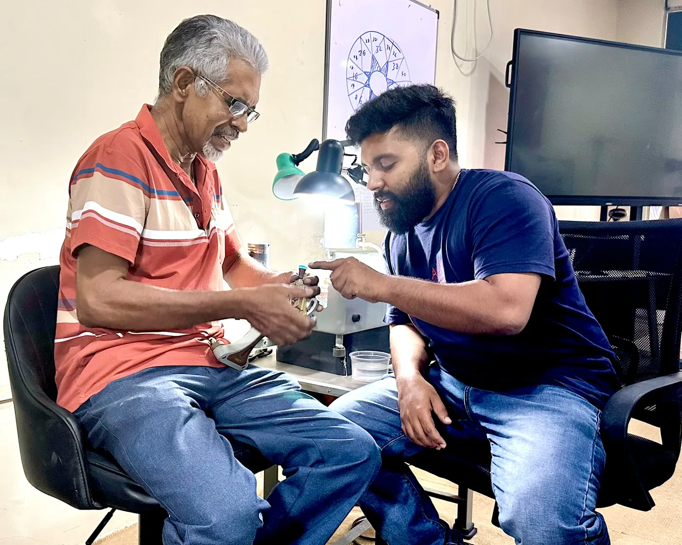 With Mr. Sarath at the wheel